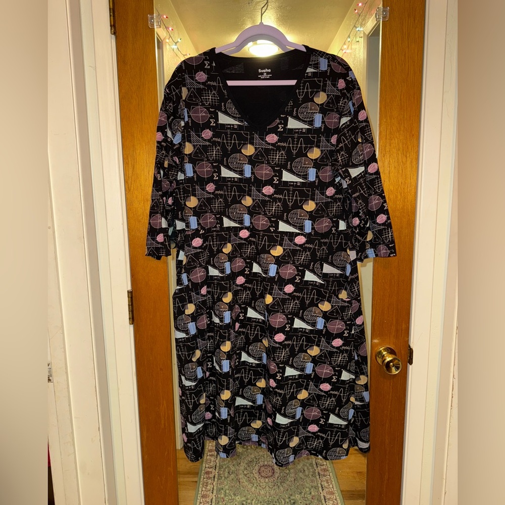 Svaha Rosalind Dress 2XL 18/20 20W 2X STEM Math teacher EUC organic cotton
